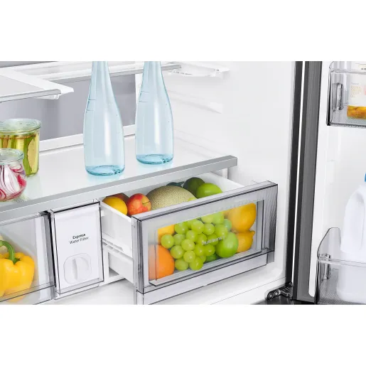 Samsung Bespoke AI RM90F67C1WWR - 185.3x91.2x73.1 669 LT NF Inverter Clean White Beveraget Center Dispenser