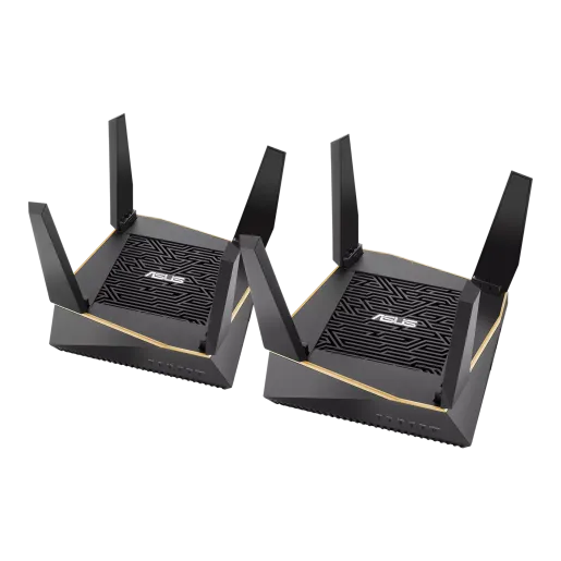 Asus RT-AX92U (2 Pack) Performance Mesh Tri-Band 802.11 AX6100 Wi-Fi Route