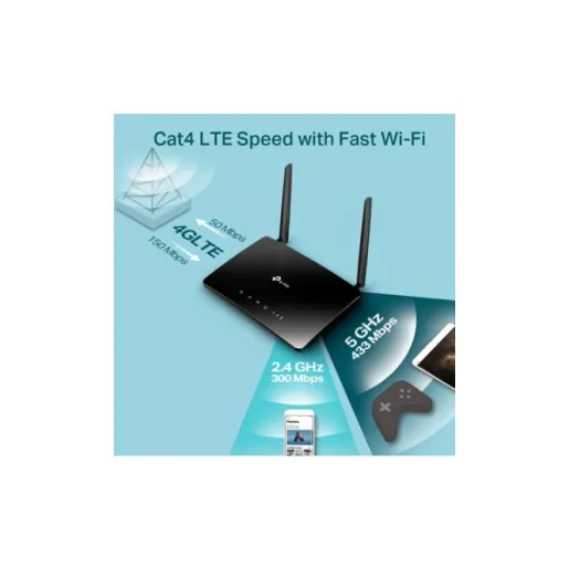 TP-Link Archer MR200 AC750 Wireless Dual Band 4G LTE Router