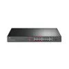 TP-link TL-SL1218P 16-Port 10/100 Mbps + 2-Port Gigabit Rackmount Switch with 16-Port PoE+