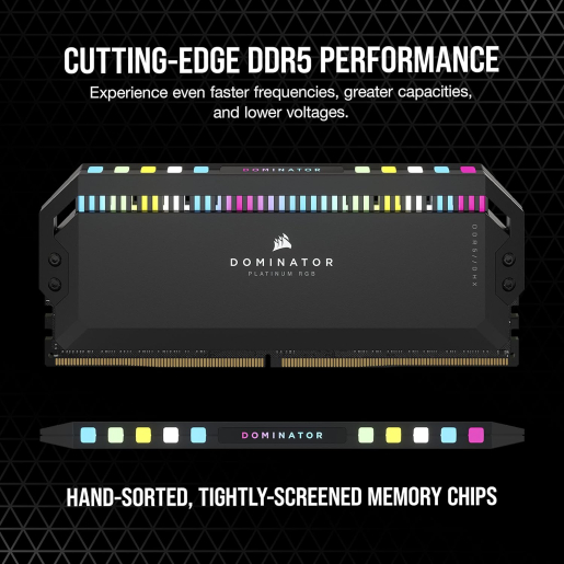 CORSAIR DOMINATOR PLATINUM RGB DDR5 RAM 32GB (2x16GB) 6400MHz