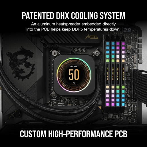 CORSAIR DOMINATOR PLATINUM RGB DDR5 RAM 32GB (2x16GB) 6400MHz