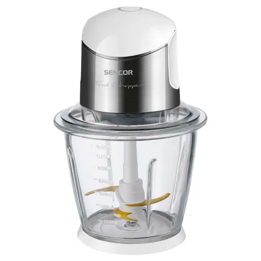 Sencor SCB 6150SS Chopper, 500watt, volume 1500 ml,Rubber anti-skid base,Safety switch, Titan 4 blade