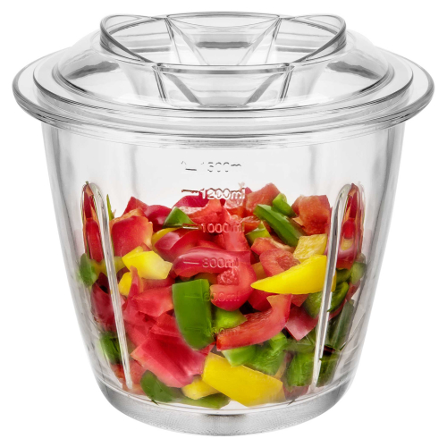 Sencor SCB 6150SS Chopper, 500watt, volume 1500 ml,Rubber anti-skid base,Safety switch, Titan 4 blade