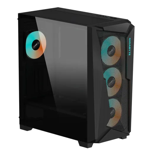 Gigabyte C301G GLASS -  4x120mm ARGB Fans Mid Tower Black