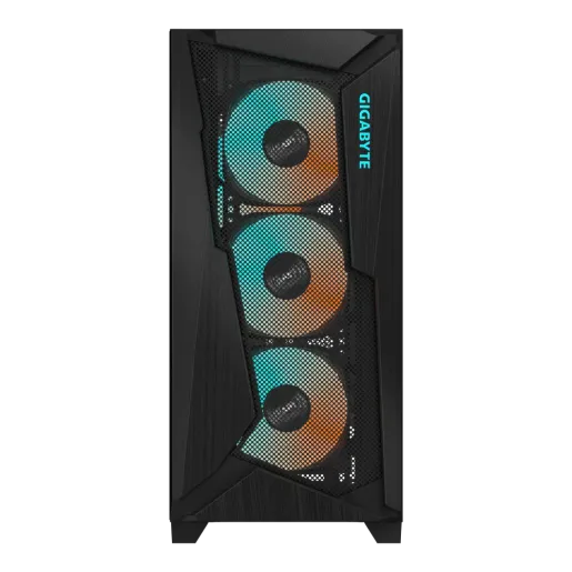 Gigabyte C301G GLASS -  4x120mm ARGB Fans Mid Tower Black