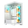 Gigabyte C500 PANORAMIC STEALTH ICE -  4x120mm ARGB Fans Mid Tower White