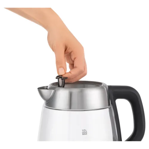 Sencor SWK 1080SS Electric Kettle, Volume 1l, 60-70-80-90-100 °C, Central 360° Strix connector, Power 2200 W, 880gr