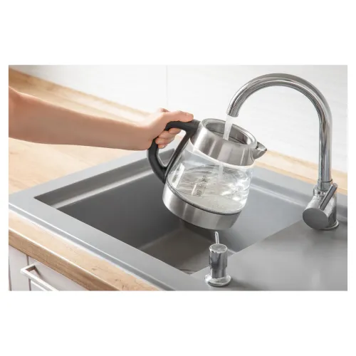 Sencor SWK 1080SS Electric Kettle, Volume 1l, 60-70-80-90-100 °C, Central 360° Strix connector, Power 2200 W, 880gr