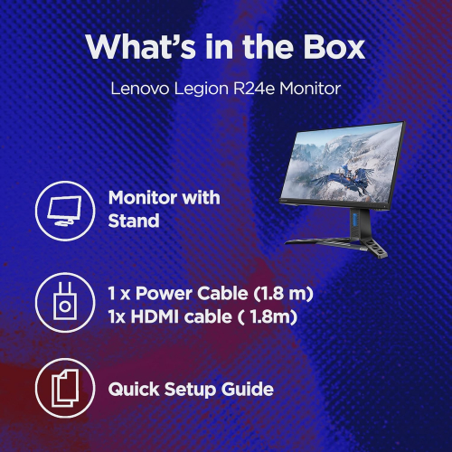 Lenovo Legion R24e 23.8 IPS FHD 180Hz 0.5ms - Black