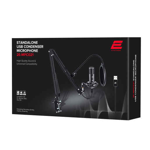 2Е MPC021 Streaming PC Microphone, USB
