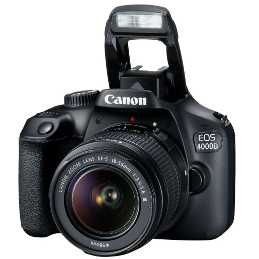 Canon EOS 4000D 18-55 DC III 18.0 MP, APS-C senso Wi-Fi, Black