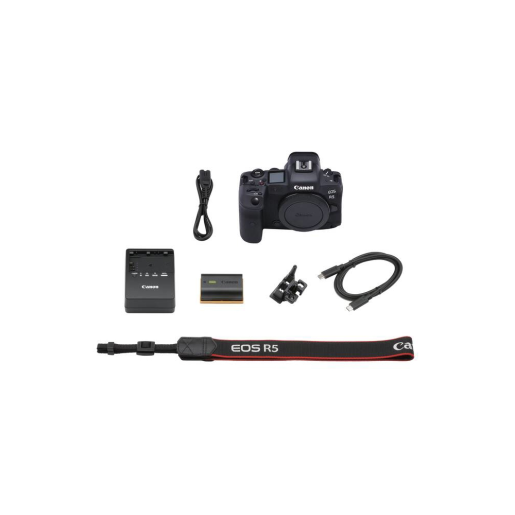 Canon EOS R5 Body Full-Frame Mirrorless Camera - 8K Video, 45 Megapixel Full-Frame CMOS Sensor, DIGIC X Image Processor, Up to 12 fps Mechanical Shutt