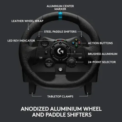  Logitech G923 Driving Force PC/Xbox One/Xbox Series X/S