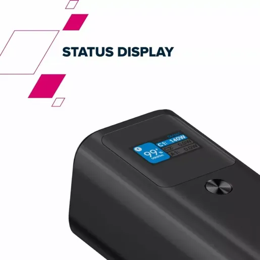  CANYON power bank 27000 mAh 97.2Wh PD140W QC 3.0 Dark Grey