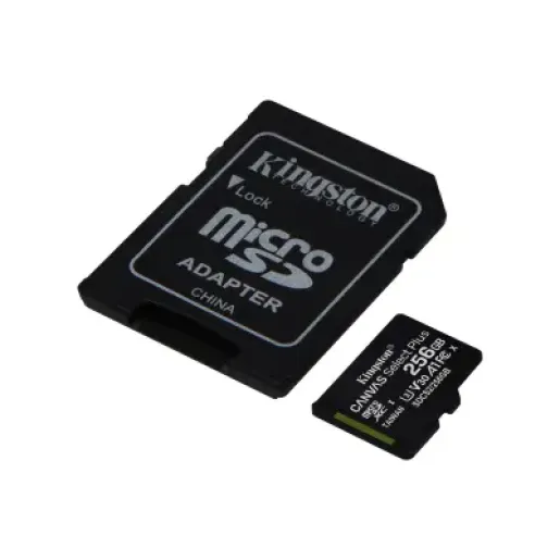 Kingston 256GB microSDXC Canvas Select Plus 100R A1 C10 Card + Adapter