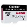 Kingston 64GB microSDHC Endurance 95R/30W C10 A1 UHS-I Card Only (SDCE/64GB)