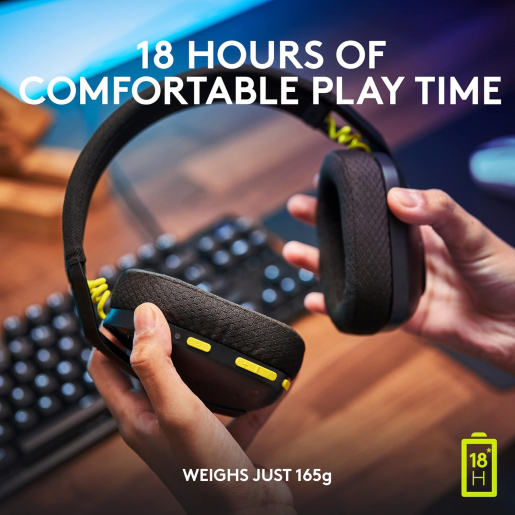 LOGITECH G435 LIGHTSPEED Wireless Gaming Headset - BLACK