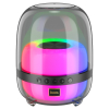 Hoco BS58 Crystal colorful luminous portable speaker Magic black night              