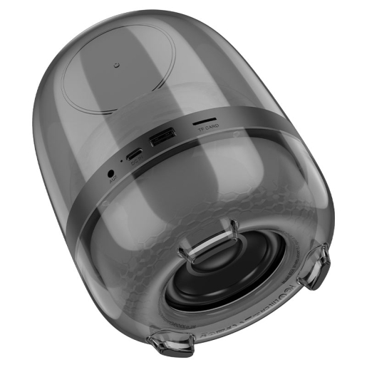 Hoco BS58 Crystal colorful luminous portable speaker Magic black night              