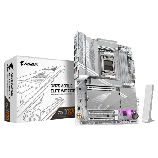 Gigabyte X870 AORUS ELITE WIFI7 ICE - AM5, DDR5, ATX