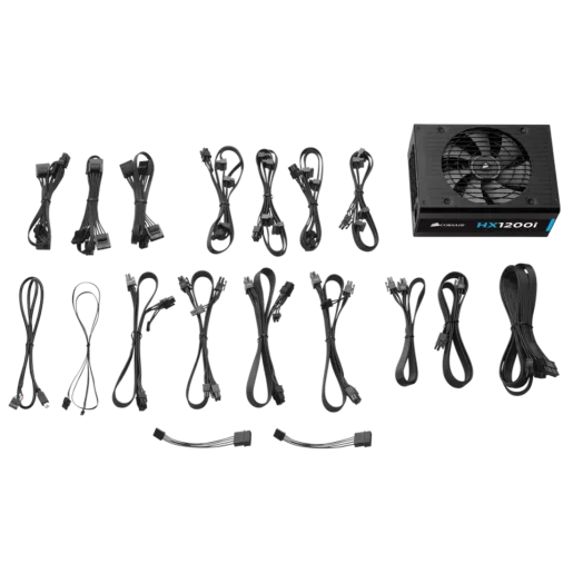 Corsair HXi Series, HX1200i, 1200 Watt, 80+ Platinum Certified, Fully Modular