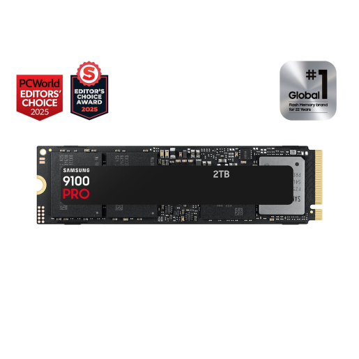 Samsung SSD 9100 PRO 2TB - PCIe 5.0 - 14,700MB/s, Best for AI Computing, Gaming, and Heavy Duty Workstations