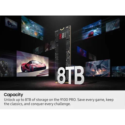 Samsung SSD 9100 PRO 2TB - PCIe 5.0 - 14,700MB/s, Best for AI Computing, Gaming, and Heavy Duty Workstations