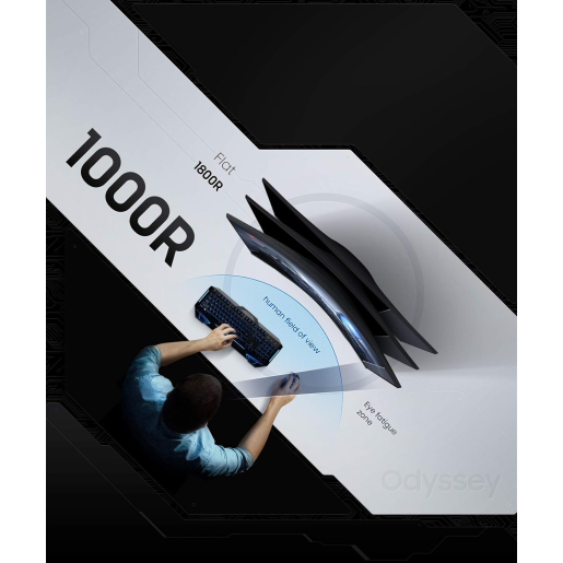 Samsung Odyssey G5 Curved Gaming - 32'' 2560 x 1440 165Hz - LS32CG550EIXCI