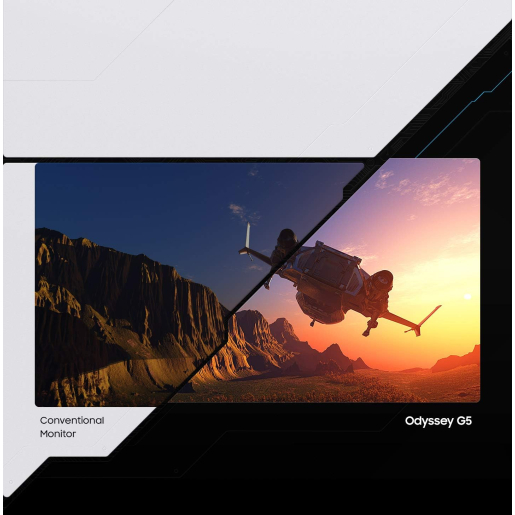  Samsung Odyssey G5 32" QHD 2560x1440 VA 1ms 165Hz