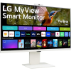 LG Smart 32SR85U-W 32" 3840 x 2160 IPS 400 cd/m² 5ms webOS Built-in FHD Webcam and Speakers