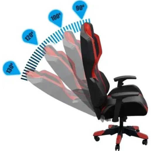 E-Blue Auroza Gaming Chair - Red (EEC410BRAA-IA/GC8107-410 RED)