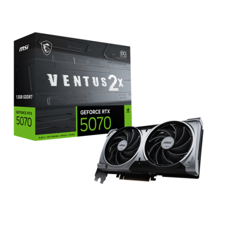 MSI Graphic card GeForce RTX 5070 12GB GDDR7 VENTUS 2X OC