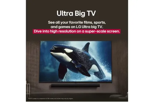 LG 65 inch LG UHD AI 4K Smart TV AI Magic Remote Ready HDR10 webOS25 65UA75009LA.AMCN 2025 65