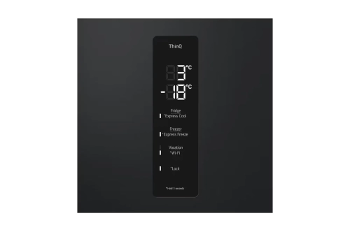 LG GR-B459FQFW.AEPQMER Black - 186x59.5x68.2 344 LT NF