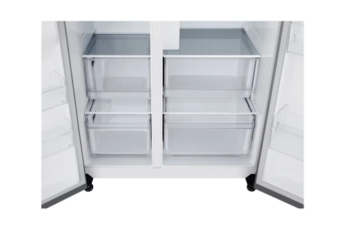 LG GR-L257KLKW.APYQMER Side-by-Side - 179x91.3x73.5 625 LT NF Inverter Dispenser Silver 