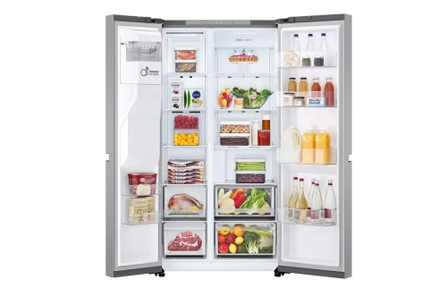 LG GR-L257KLKW.APYQMER Side-by-Side - 179x91.3x73.5 625 LT NF Inverter Dispenser Silver 
