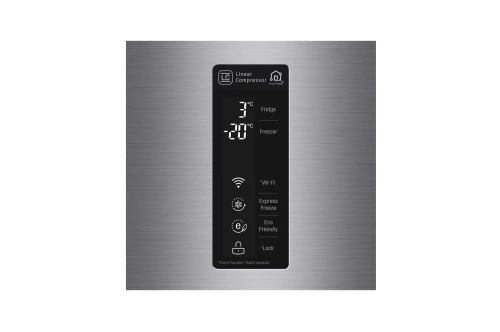 LG GC-GR-F589BLCM.APZQMER Silver - 185x70x74 446 LT NF Inverter Dislpay Ice Dispenser 
