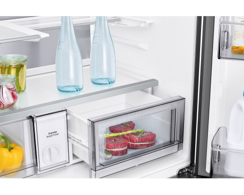 Samsung Bespoke AI RM90F67C1WWR - 185.3x91.2x73.1 669 LT NF Inverter Clean White Beveraget Center Dispenser
