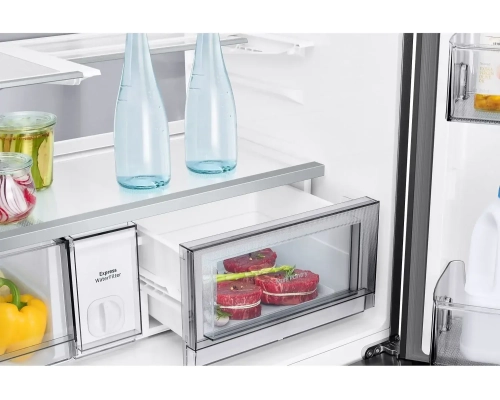 Samsung Bespoke AI RM90F67C1WWR - 185.3x91.2x73.1 669 LT NF Inverter Clean White Beveraget Center Dispenser