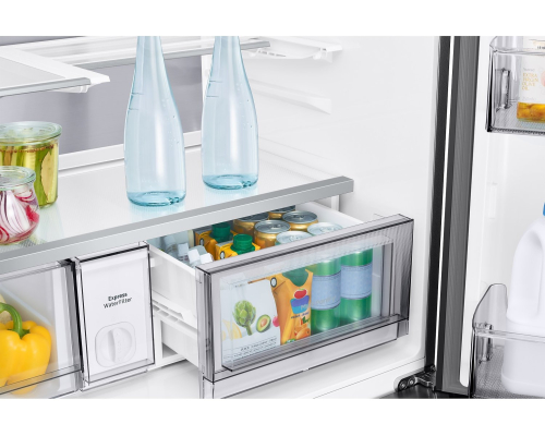 Samsung Bespoke AI RM90F67C1WWR - 185.3x91.2x73.1 669 LT NF Inverter Clean White Beveraget Center Dispenser
