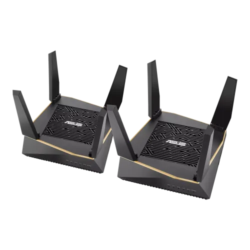 Asus RT-AX92U (2 Pack) Performance Mesh Tri-Band 802.11 AX6100 Wi-Fi Route
