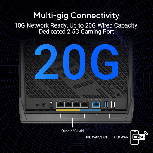 Asus RT-BE86U Dual-Band Wi-Fi 7 Router Black