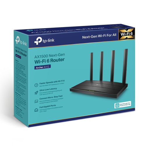 TP-Link ARCHER AX12 AX1500 Gigabit Wi-Fi 6 Router