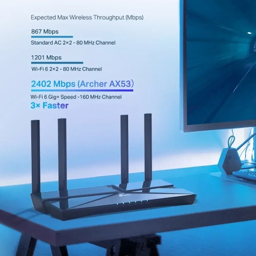 TP-link Archer AX53 AX3000 Dual Band Gigabit Wi-Fi 6 Router