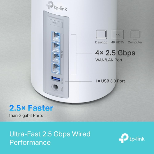  TP-link Deco BE65 (3-PACK) BE9300 Whole Home Mesh Wi-Fi 7 Unit