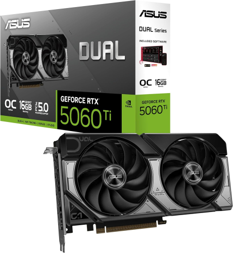 Asus GeForce RTX 5060 Ti Dual OC 16GB 128-Bit GDDR7