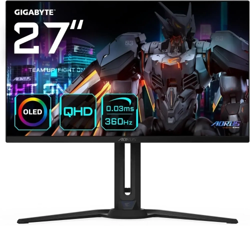 Gigabyte AORUS FO27Q3 27" QHD OLED 360Hz 0.03ms 2xHDMI DP USB/USB-C Built-in Speaker