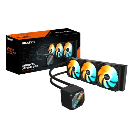 Gigabyte GAMING 360 ARGB CPU Liquid Universal Cooler - Black