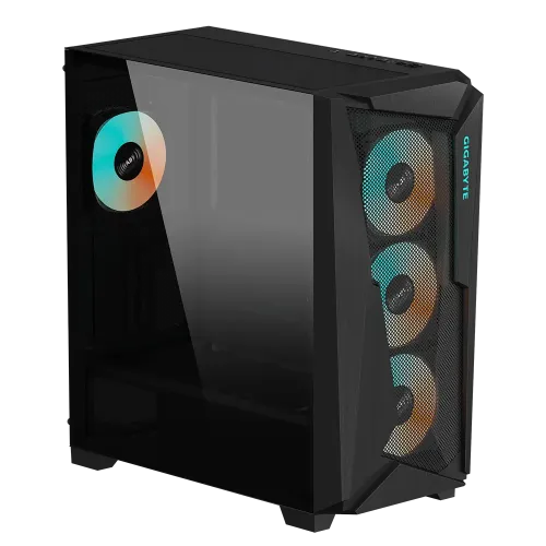 Gigabyte C301G GLASS -  4x120mm ARGB Fans Mid Tower Black